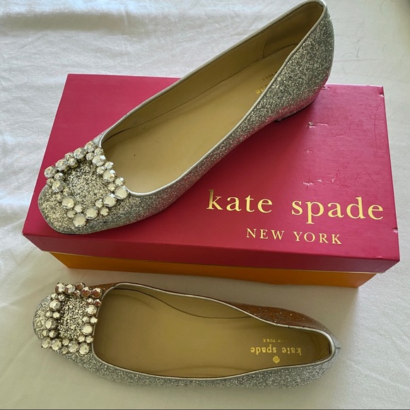 kate spade glitter flats